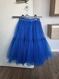 Fusta tulle albastra