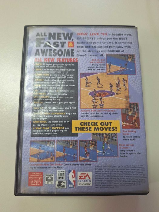 NBA Live 95 caseta discheta clasica Sega Mega Drive Genesis