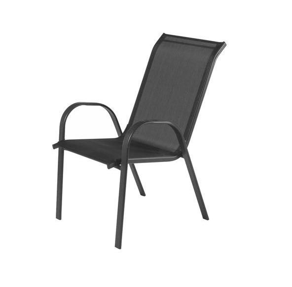 Градински стол - 52 х 52 х 8см, текстилен, сив