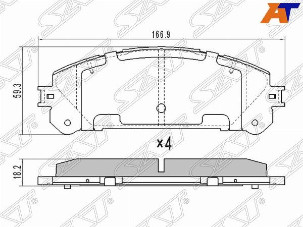 Колодки тормозные Toyota Highlander