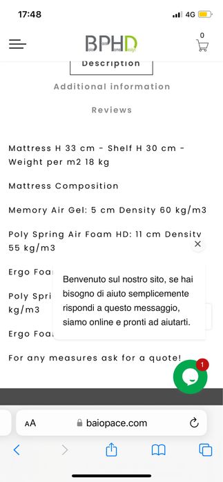 Saltea Golden Night pret initial 1500 eur cu livrare