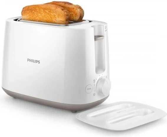 ПРОМО 2г Гаранция Нов Мощен Тостер Philips HD2581/00, 8 Нива