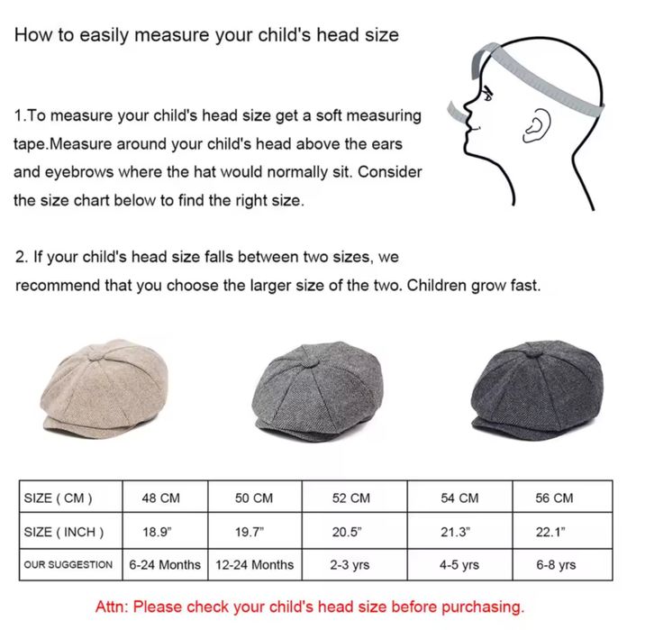 Palarie Peaky Blinders pentru copii