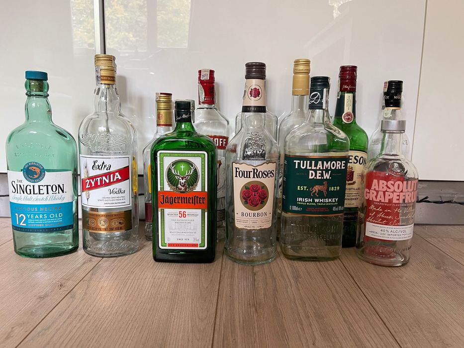 Стъклени бутилки от алкохол бутилка шише стъкло