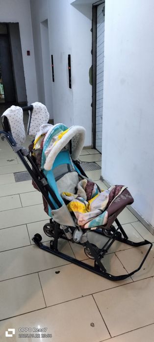 Продам санки-коляска в отличном состоянии