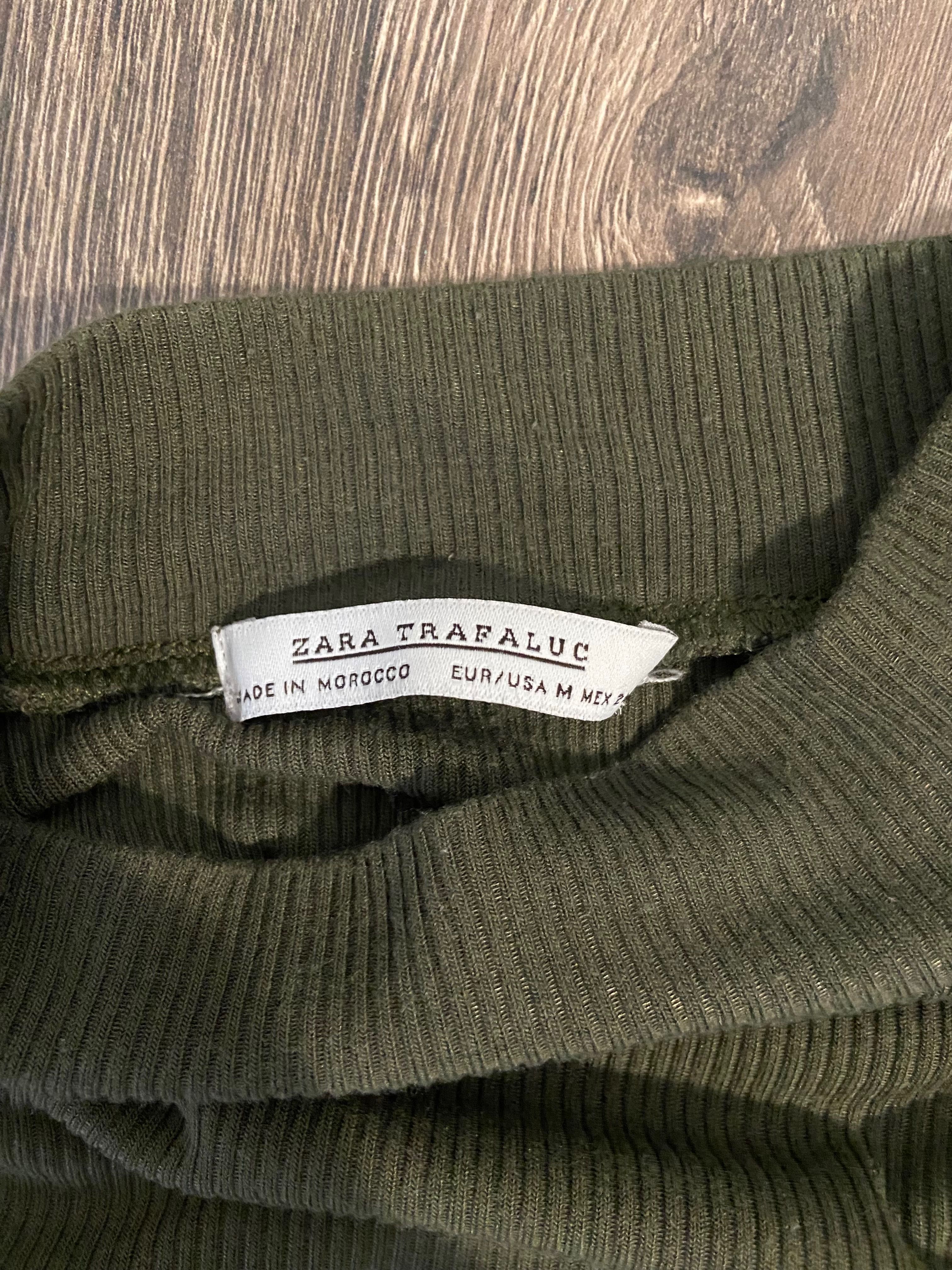Bluza dama khaki turtleneck Zara