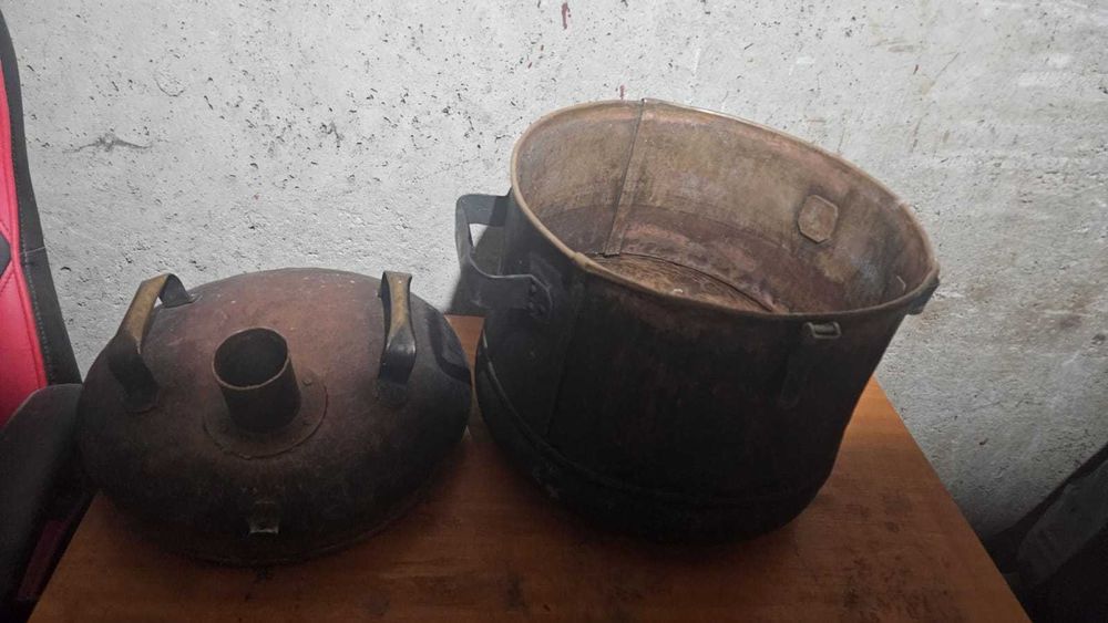 Cazan din cupru cu răcitor