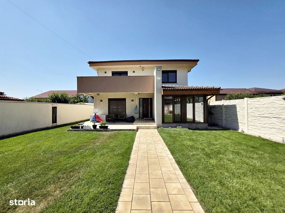 Vila P+1+Pod, 5 dormitoare, teren 519 mp, mobilată - Bragadiru