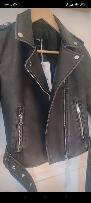 Geaca Sinsey gri, nouă eticheta, pană în talie