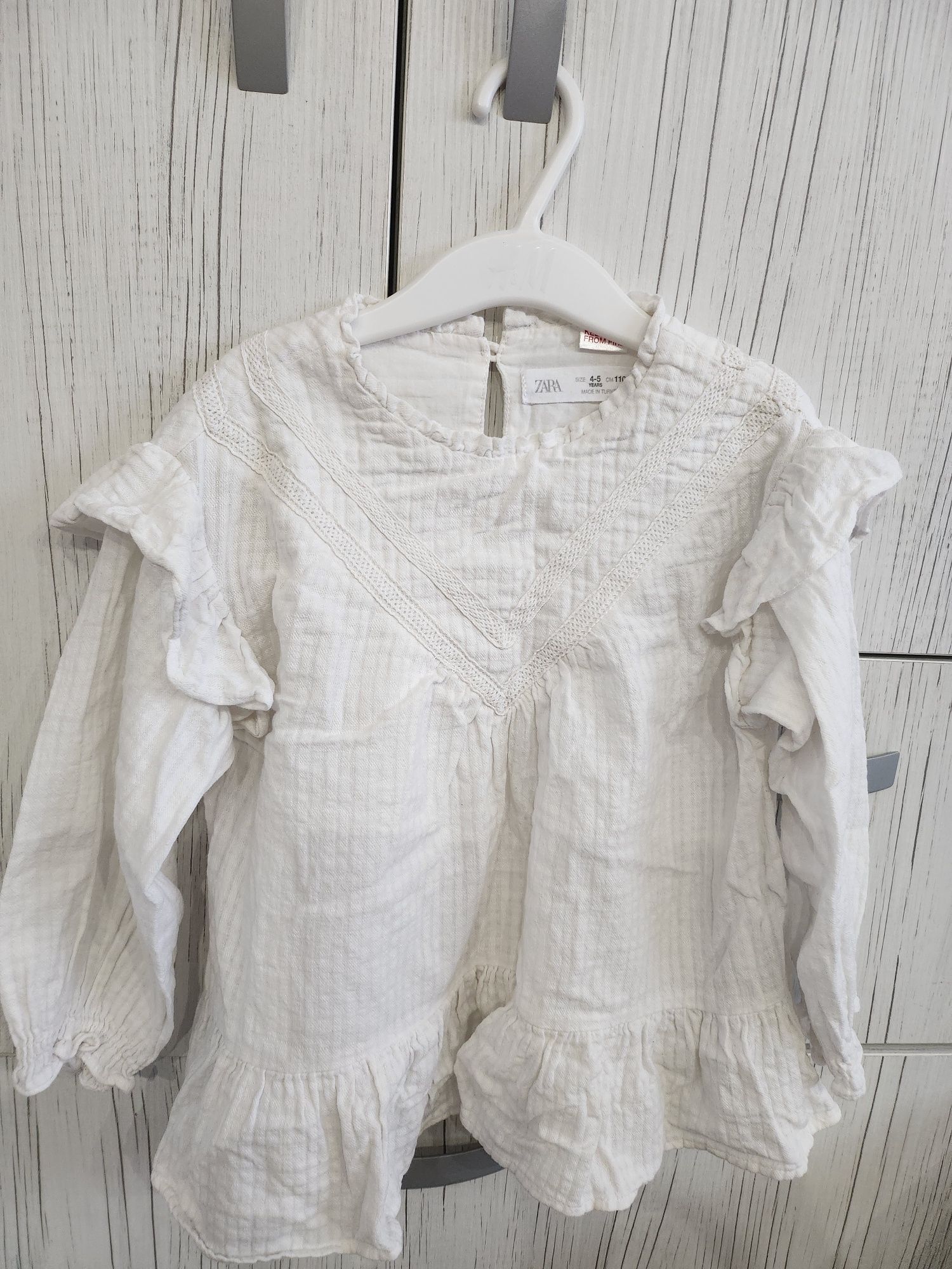 Риза и рокля Zara 5-6г