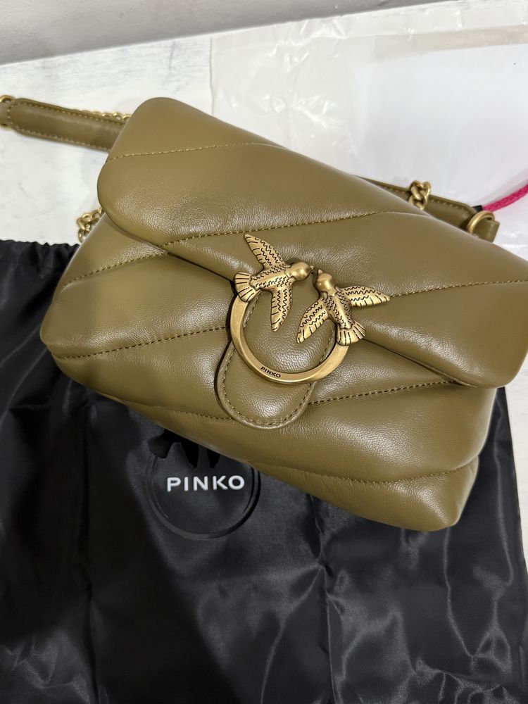 Кожена чанта Pinko