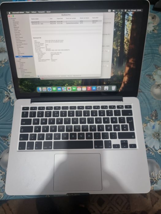 Laptop Apple Retina i5 gen5 8g ram asd128