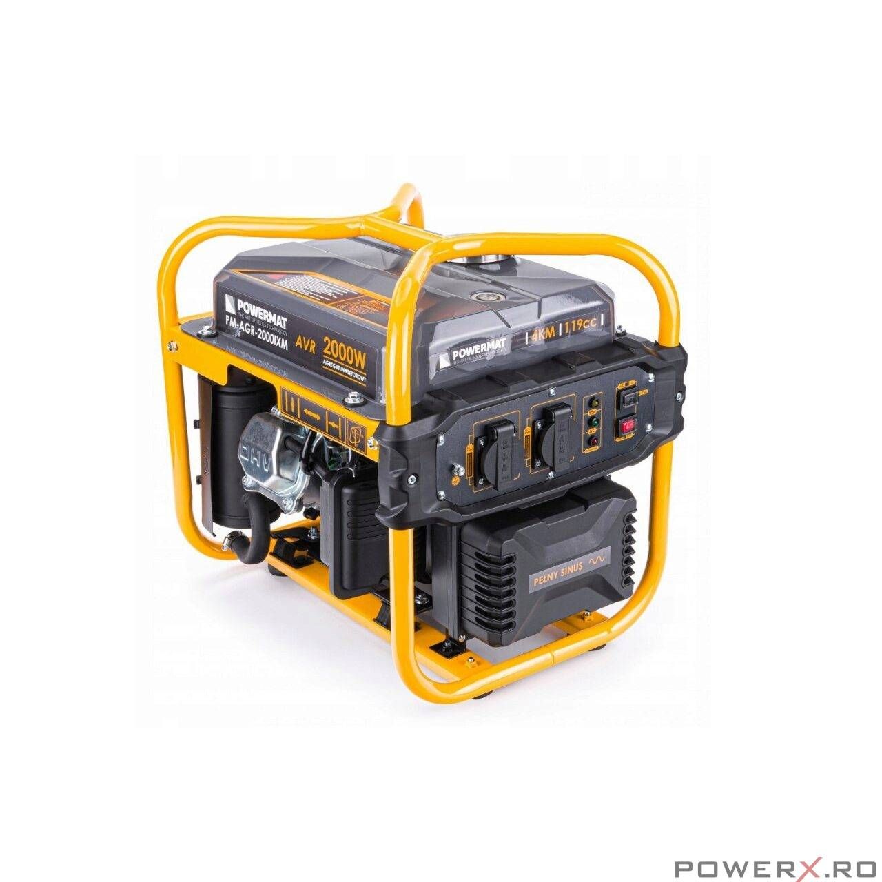 Generator Curent 220V, 2000W Inverter, cu stabilizator tensiune AVR, 4