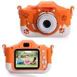 Дигитален детски фотоапарат STELS Q70s, Игри, Снимки, Син, Оранжев