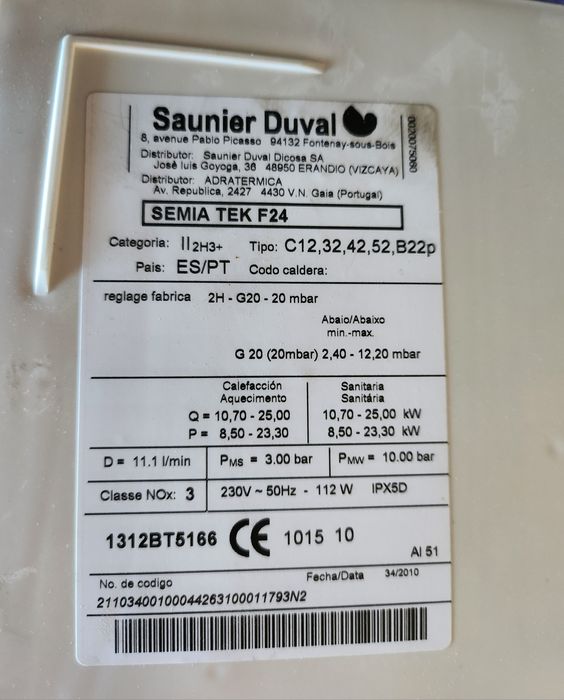 Centrală termică Saunier Duval 24kw