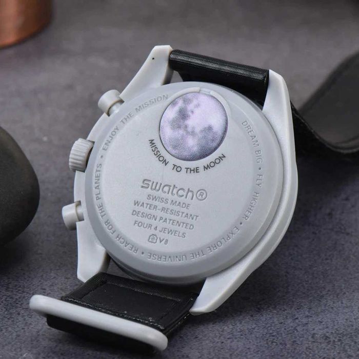 Ceas SWATCH X OMEGA MISSION TO THE MOON Chronograf Superb Nou 2025 !!