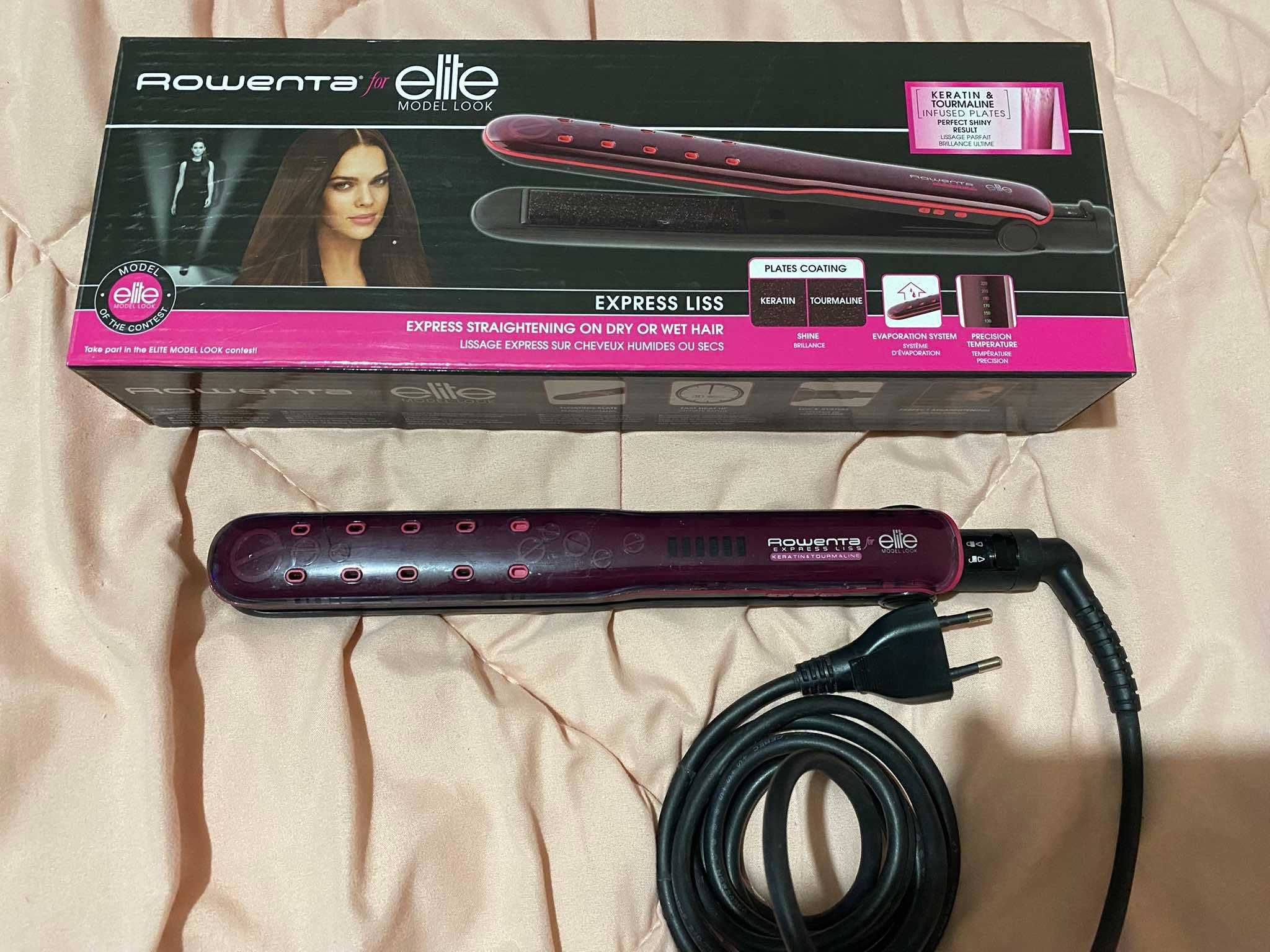 Преса за коса Rowenta SF4012F0 за влажна и суха коса