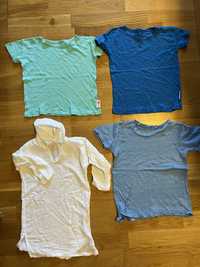 Lot tricouri de in + 1 bluza bumbac fin - 2/3 ani