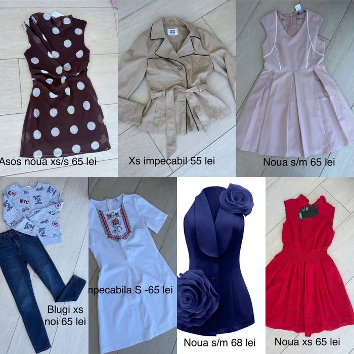 Rochie eleganta catifea brodata orsay noua s