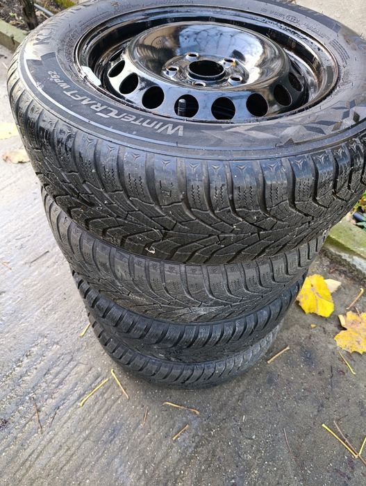 Set jante 195 65 R15 5x112 VW Skoda Audi anvelope Kumho M S DOT 2023