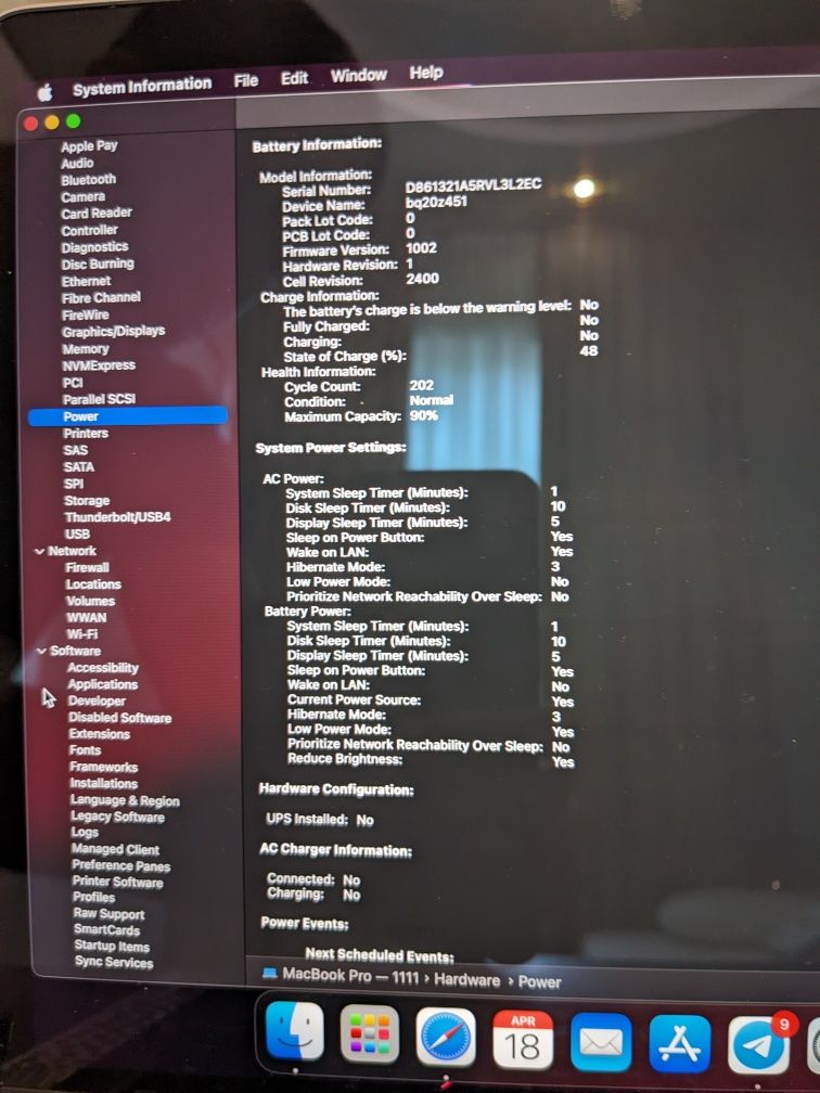 MacBook pro M1, 256gb, 2020.