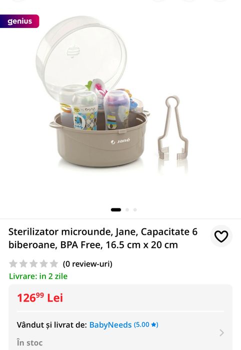 Vand Sterilizator biberoane BPA free