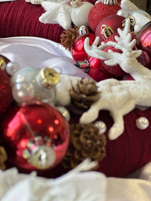 Новогодний декор, венок ручной работы