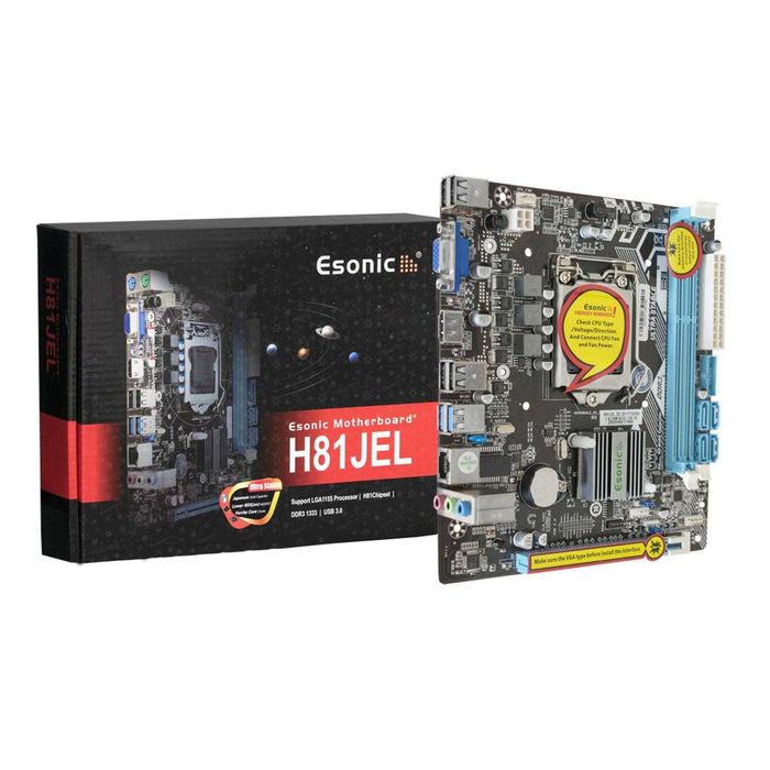 Материнская плата Esonic H81 2DDR3 4SATA VGA HDMI microATX BOX