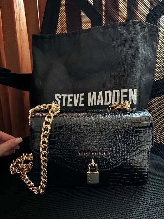 Дамска черна чанта Steve Madden