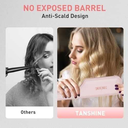 Нова Вълнообразна маша за коса 32мм с керамика, 5 нива загряване 30сек