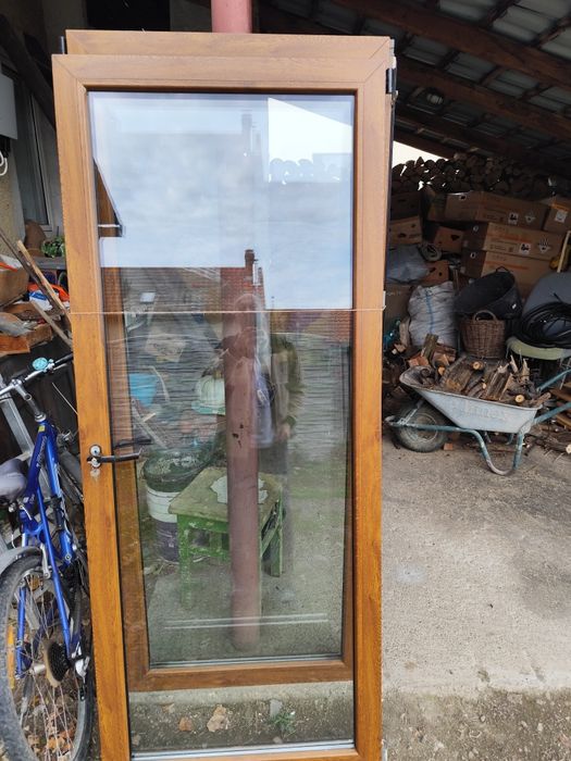 Ușa termopan stejar auriu