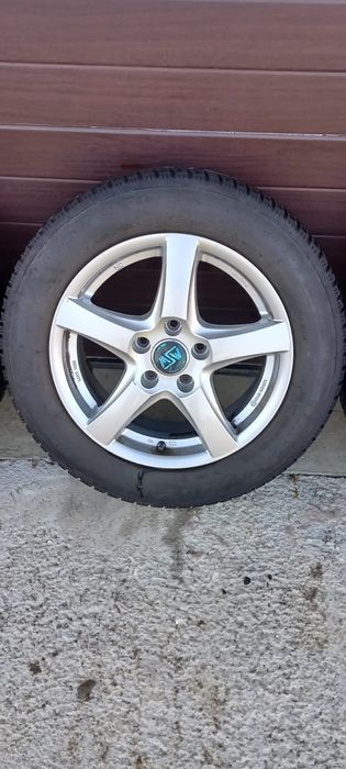 Jante aliaj 5x112 R16 6,5J ET40 VW Audi Skoda anvelope iarna 205/60/16