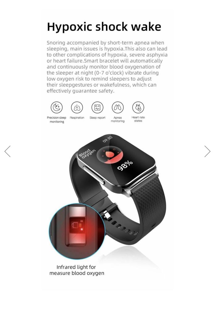 Smartwatch alhena, masiara glicemia, Puls, TA