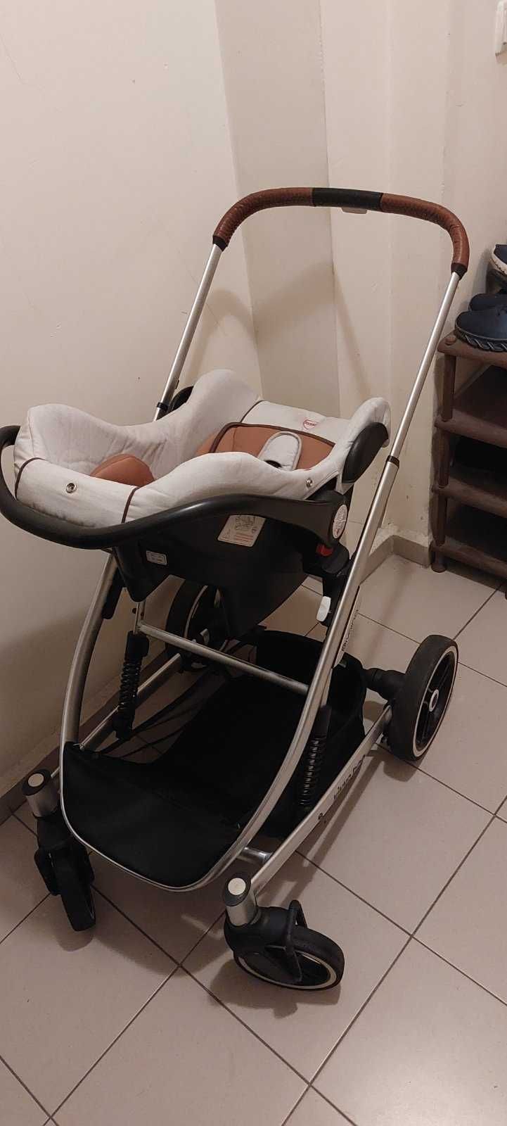 KIKKA BOO Комбинирана количка 2в1 DIVAINA GREY MELANGE