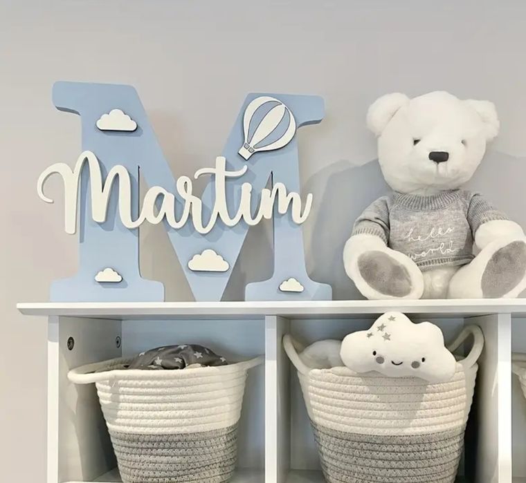 Дървена табелка за детска стая