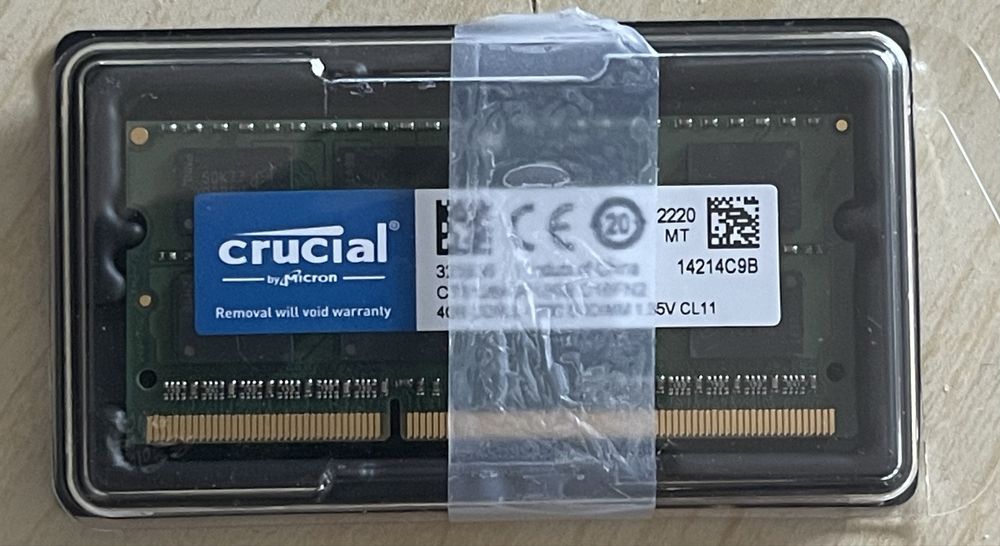 RAM 4 GB Crucial CT25664BF 160B Memory (DDR3L,