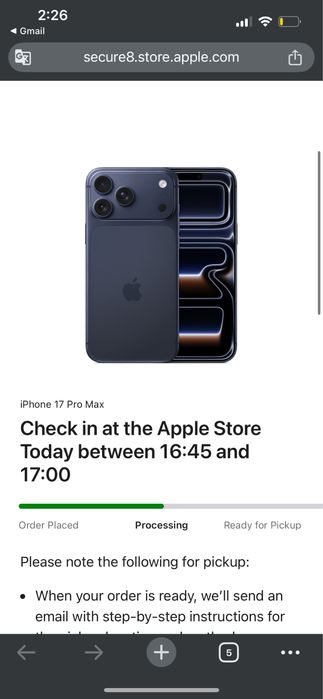 IPHONE 17 PRO MAX - deep blue, dual esim