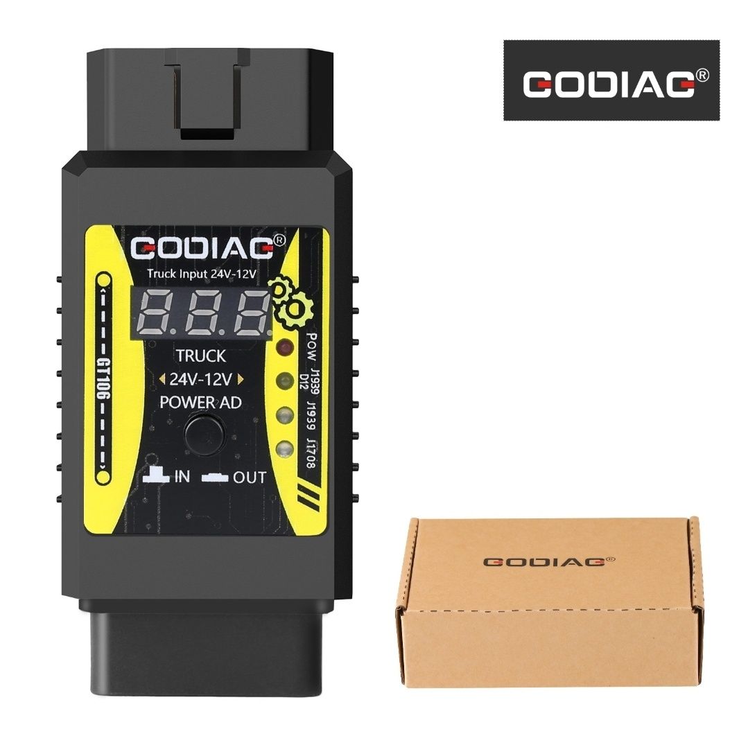 Godiag GT106 24V to 12V  Adaptor Camioane Launch for X431 for Truck Co