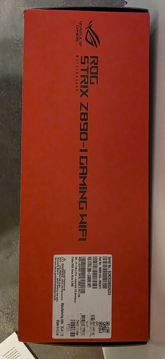 Asus Rog strix z890 itx wifi - чисто ново