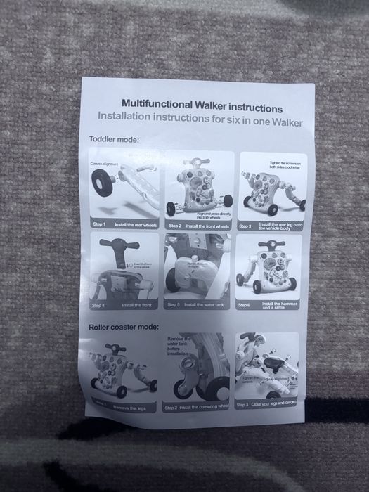 Уокър/проходилка Huanger Baby Play 5 в 1