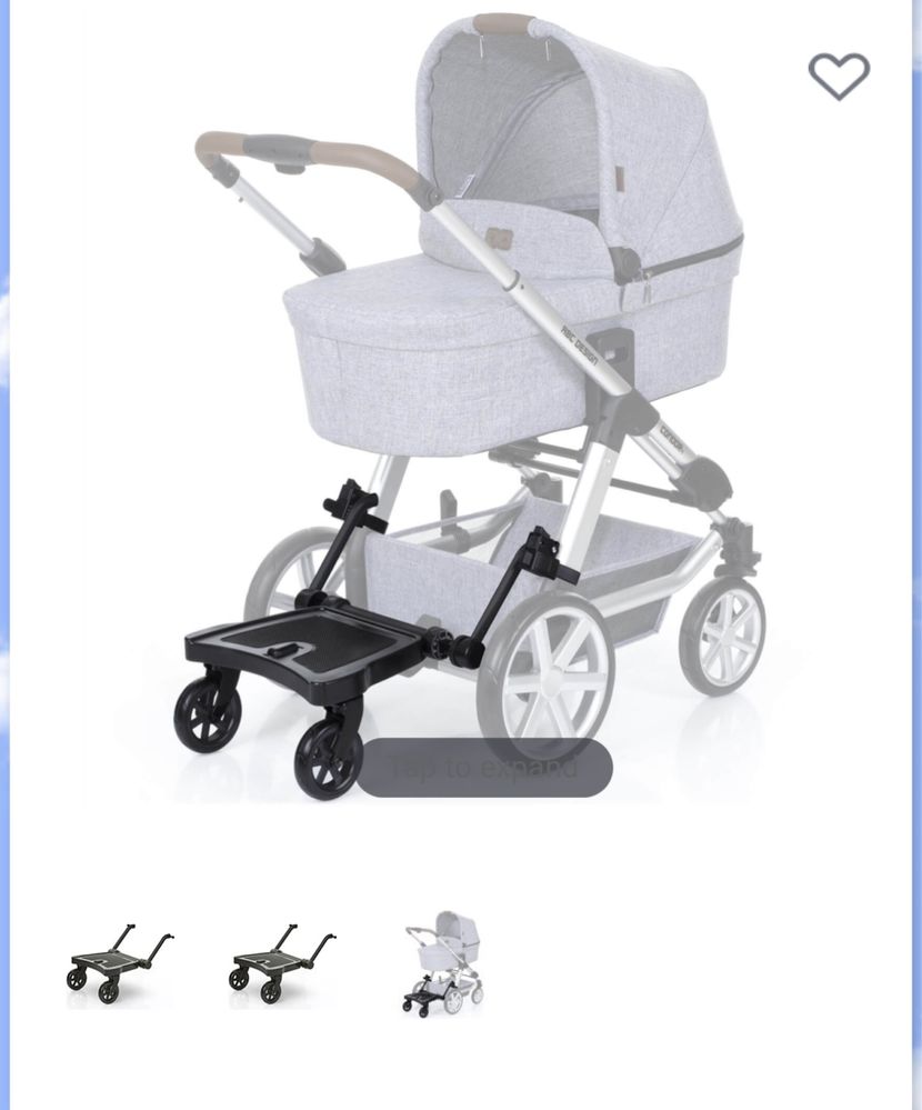 ABC design kiddie ride on 2 - platforma + scaun al doilea copil