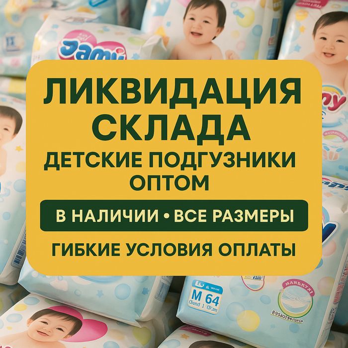 Подгузники оптом и в розницу
