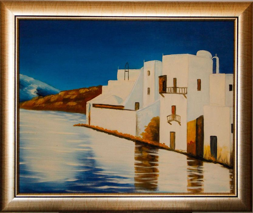 Ръчно рисувана маслена картина върху платно