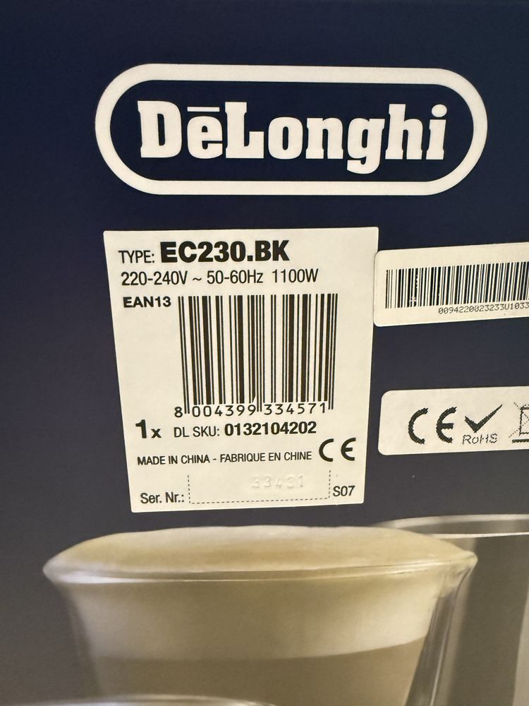 Кафемашина DeLonghi EC230.BK в гаранция