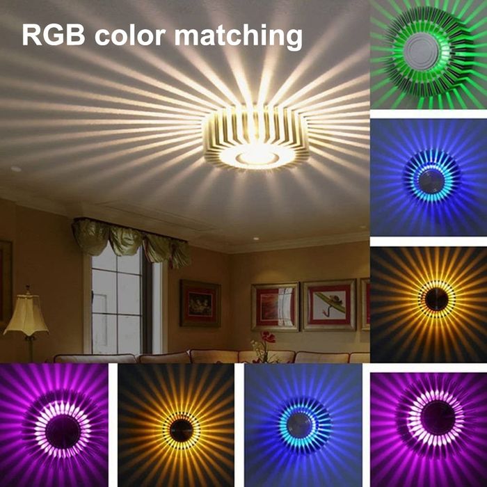 Лампа за таван LED RGB с дистанционно управление