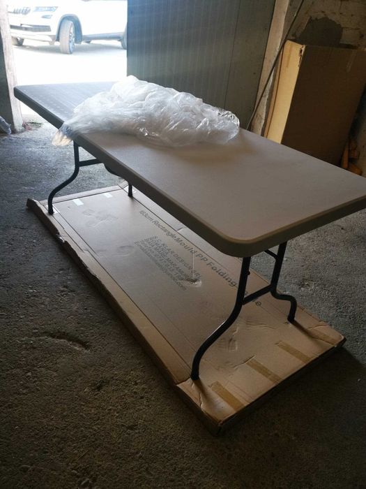 Masa dreptunghiulara, plastic, pliabila, catering, nunti, evenimente