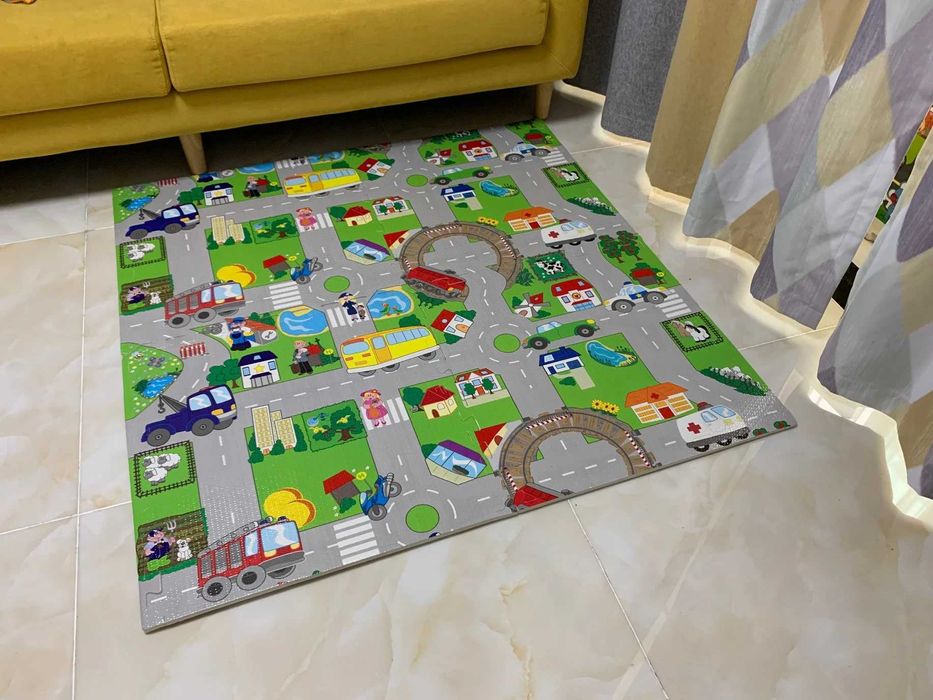 Мек пъзел за пода килим с картинки 60х60см