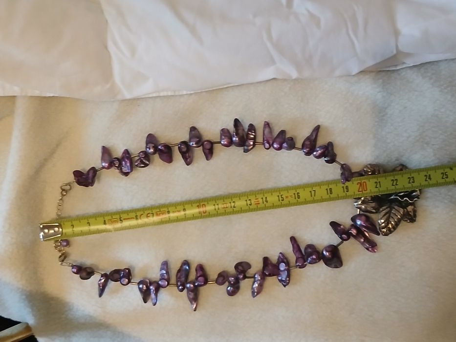 Colier argint si perle