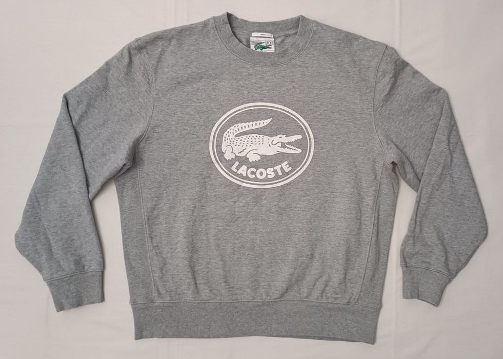 Lacoste Logo Fleece Sweatshirt оригинално горнище L памучен суичър