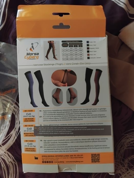 Ciorapi compresivi clasa 2 mărime L Morsa